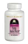 Super Amino Night is a potent nighttime amino acid formula. Arginine pyroglutamate is an amino acid compound which when taken in combination with L-lysine HCI in equal quantities of 1200 mg each has been shown to provide up to 10 times more activity than arginine alone..