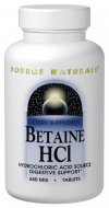 Betaine hydrochloride is used as a supplemental source of hydrochloric acid, which can be utilized by the stomach to produce pepsin.  The combination of betaine hydrochloride and pepsin provide an excellent stomach tonic. Without proper pepsin levels, the body has a difficult time digesting food.  .