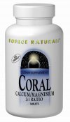Source Naturals Coral Calcium/Magnesium contains a higher level of magnesium than the original Coral Calcium to provide the important alkaline minerals, calcium and magnesium, in a well balanced 2:1 ratio, as well as other trace minerals. .
