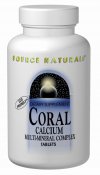 Source Naturals Coral Calcium Multi-Mineral Complex is a high quality, highly assimilated form of the minerals involved in hundreds of important metabolic reactions including bone formation, energy production, neurotransmitter activity and maintenance of blood alkalinity. .