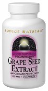 Source Naturals Grape Seed Extract is a rich source of procyanidins--water-soluble antioxidant flavonoids that are excellent free radical scavengers and have been shown to support the capillaries and circulatory health.  Grape seed extract also has been shown in preliminary research to cross the blood/brain barrier and provide powerful antioxidant protection to the brain..