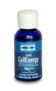 Liquid CellEnergy is formulated to promote cellular oxygenation, endurance, stamina, healthy blood flow, neutralization of free radicals, and the expulsion of cell toxins. And if your cells are healthy, your mind and body will have a greater sense of well being and a heightened level of energy and vigor. Stimulant free..