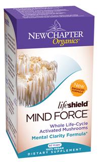 To provide cognitive support and promote normal brain function, New ChapterÂs Lifeshield Mind Force is formulated with select species of tonic mushrooms, including organic LionÂs Mane..