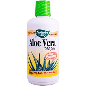 Nature's Way Aloe Vera Gel and Juice is the only aloe very certified for both purity and polysaccharide content..