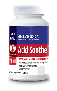 Enzymedica uses an exclusive Thera-blend process for its protease, lipase, amylase and cellulase. Each of these enzymes actually represents multiple strains that are blended to increase potency in varying pH levels..