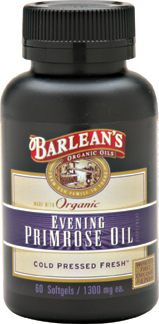 Barlean's Organic Evening Primrose Oil is revered for providing relief from symptoms associated with PMS and menopause such as  hot flashes, breast tenderness, cramps, and moodiness..