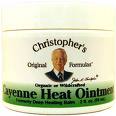Cayenne Heat Ointment by Dr. Christopher penetrating relief for bodily aches & pains..