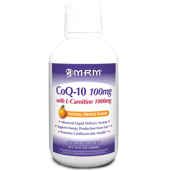CoQ10 with L-Carnitine from Metabolic Response Modifiers supplies the body with 100 mg CoQ10 and 1000 mg L-Carnitine in a delicious natural orange flavor to nourish the heart and muscles..