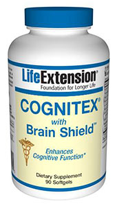 Cognitex with Brain Shield by Life Extension is an advanced formula providing the brain boosting nutrients demonstrated by science to enhance cognitive and preserve memory functions of the brain..