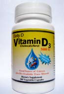 Daily D from Coral LLC is an all natural Vitamin D3 supplement designed to help ensure your body receives the Vitamin D it needs to help keep bones and teeth strong and resilient, and provides the body with 260 mg of Bio-Available all natural Calcium..