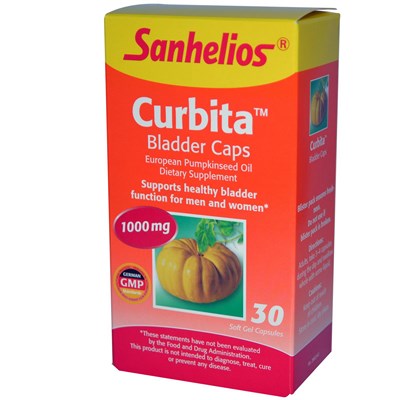 Curbita Bladder Caps - European Pumpkinseed Oil Supporting Healthy Bladder Function for Men and Women.