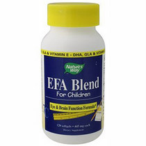 Nature's Way EFA Blend for Children & Kids formerly known at Attention Focus, supplies researched levels of DHA & GLA to support eye and brain function..