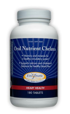Based on a famous Geman formula, Oral Nutrients Chelates provides vital nutrients with synergistic factors promoting a healthy circulatory system..