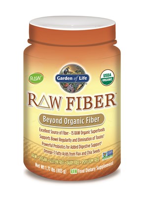 Organic RAW Fiber contains 15 organic superfoods that are sprouted for optimum digestive health and contain living enzymes for even more complete digestive support. Sprouted Chia and Flax seeds provide a natural source of  Omega-3 fatty acids..