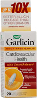 Nature's Way Garlicin contains odor-free garlic, cholesterol control, exceeds clinically proven allicin release potency, 100% stomach acid protection, rapid intestinal release, and enteric coated tablets..