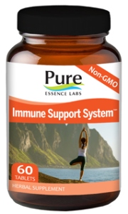 Immune Support System is a powerful synergistic blend of medicinal mushrooms, colostrum, fucoidan, spirulina, chlorophyl and more..