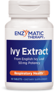 Ivy Extract (90 tabs) Ivy Leaf Extract benefits building and maintaining healthy lung and bronchial passageway function.