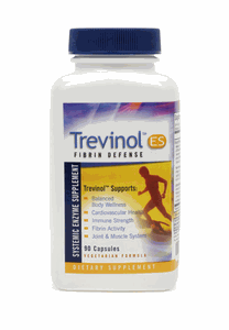 Trevinol ES is a scientifically advanced proteolytic enzyme blend of  Serrapeptase, Nattokinase, Bromelain, Protease, Serraspore Lactobacillus and our Enzyme Catalyst Blend of Antioxidants..