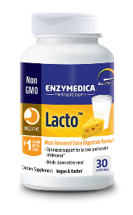 Lacto contains high potency Lactase with eight additional enzymes for individuals who have difficulty digesting foods that contain Lactose (a dairy sugar)..