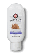 MSM Plus Advanced Skin Care Cream from KAL nourishes the skin with Grapeseed Oil, Vitamin E, and Arnica Oil, and helps keep joints healthy with MSM and Glucosamine..