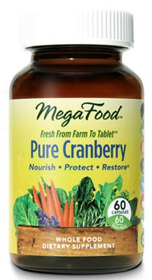 All the health benefits of Organic Cranberry without the sugar, Pure Cranberry by MegaFoods..