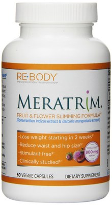 Meratrim Slimming Formula by Re-Body is the patented extract of a proprietary, synergistic blend of fruit rind from Garcinia mangostana and flower heads  of Sphaeranthus indicus that many have found to help in promoting weight management. Reduce waist and hipp size in as little as 2 weeks! Buy at Seacoast Vitamins Today..