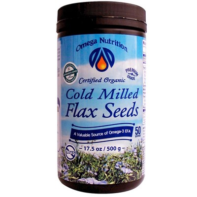 Get your daily dose of Omega-3 with the added benefit of dietary fiber. Certified Organic Cold Milled Flax Seeds..