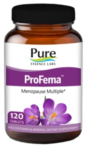 Contains a full spectrum, Whole Foods based Vitamin and Mineral Supplement, a Complete Support System and a Unique Menopause Herbal product, making ProFema the most complete menopause supplement ever offered..