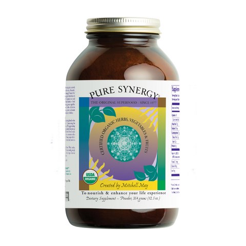 The Original Organic Superfood Since 1977
Developed by Mitchell May blends 60 of the most vitalizing and nutrient-rich whole foods into an organic superfood of perfect nutritional potency..