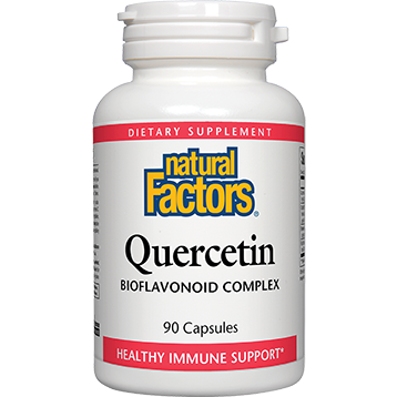 Natural Factors Quercetin capsules are enhanced with Citrus Bioflavonoids, Bromelain and Rutin..