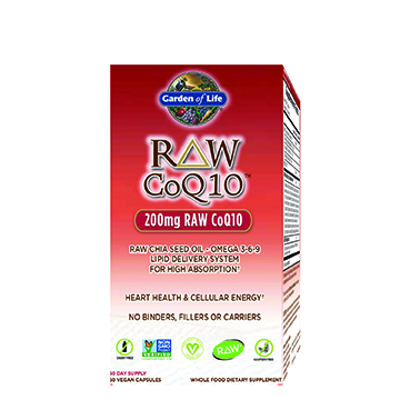 Try Raw CoQ10 from Garden of Life as your natural choice for potent antioxidant support, boosting cellular energy and
protecting a healthy heart..