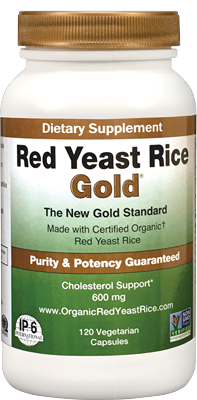 Red Yeast Rice Gold represents a new standard for pure, organically grown Red Yeast Rice products and natural statins..