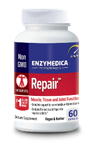 Repair contains the proteolytic enzymes protease, bromelain, papin and catalase to assist with speedy recovery..