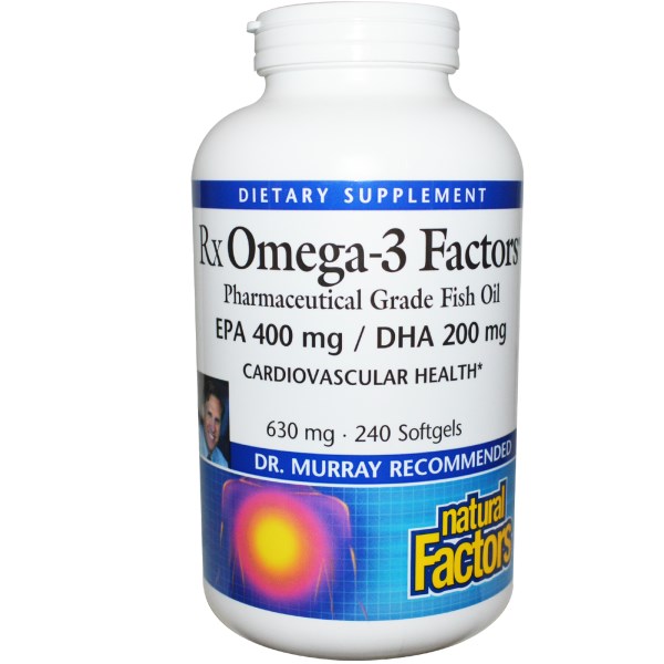 RxOmega-3 Factors from Natural Factors has been formulated with the help of Dr. Michael Murray to help maintain a healthy brain and heart..