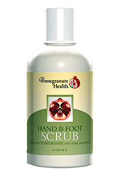 Pomegranate Hand & Foot Scrub (4oz) is a powerful, natural body scrub that combines Pomegranate Seed Extract with the exfoliating abilities of Dead Sea Salts.