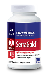 SerraGold has been formulated using the potent Serratiopeptidase enzyme and Enzymedica's unique Protease Thera-blend and is intended for those seeking the highest potency Serratiopeptidase available..