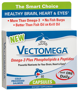 More than Omega-3! Vectomega delivers phospholipids and peptides that are not present in common fish oil supplements. Powerful Nutrients for Your Brain, Heart & Eyes..