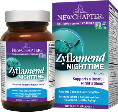 Zyflamend Nighttime Formula  is a superior blend of time-tested herbs, including Chamomile, Hops, and Lemon Balm, to safely and gently support deep sleep..