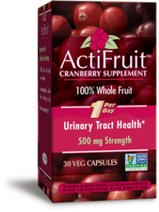 ActiFruit with Cran-Max contains intensively concentrated nutrients formulated to deliver all day long..