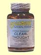 Seacoast Natural Foods Clear Thought, The supplement for Deep Thinkers... Multiple vitamins and minerals plus a proprietary blend of amino aicds and special herbs, compare to Focus Factor.