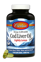 Norwegian Cod Liver Oil promotes healthy heart, arteries, joints, brain-nerve function and bone strength. Carlson fish oil is regulary tested for freshness, potency and purity. Gluten free and no preservatives. Pure Fish Oil..