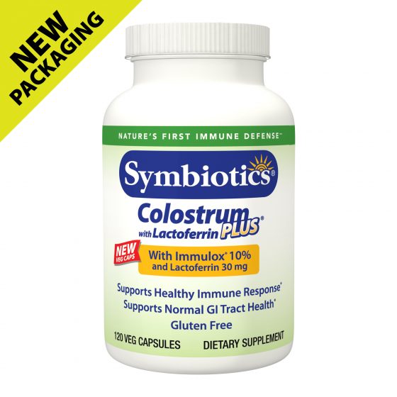 Symbiotics New Life Colostrum supports immune function and helps to increase vitality and stamina. Colostrum is beneficial for a healthy GI naturally. Colostrum Plus comes from USDA Grade A dairies that are hormone, pesticide, antibiotic and BST free. Symbiotics uses only the first 2 milkings to guarantee potency and quality..