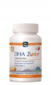 Designed especially for children, DHA Junior from Nordic Naturals provides high levels of essential fatty acids, working with Vitamins A and D to build healthy bones, reduce hyperactivity, and ensure a healthy brain and nervous system..