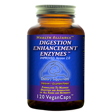 HealthForce Digestion Enhancement Enzymes are formulated to maximize digestion and assimilation of all foods and nutrients..