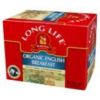 Long Life Tea English Breakfast Tea, Organic is a great remake of a classic tea known for its stimulating yet mild properties with a strong, robust flavor.