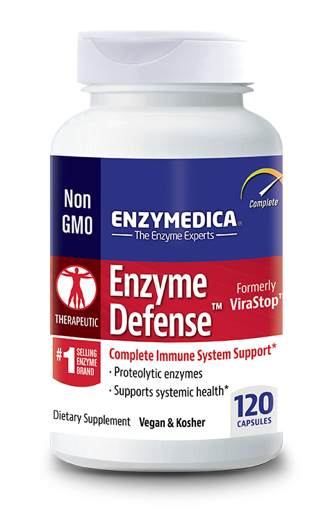 Enzyme Defense contains the highest available potency of an exclusive blend of proteases to assist the
body in purification. Protease can break down undigested protein, cellular debris and assist in
the break down of toxins in the blood, sparing the immune system this task. The immune
system can then concentrate its full action on the invasion..