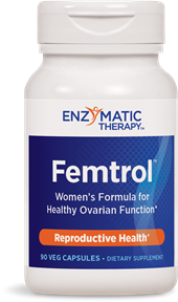 Femtrol (90 veg caps) Comprehensive formula delivers phytoestrogens to benefit menstrual health in women. Femtrol blends a variety of effective herbs including dong quai, licorice root, chaste tree berry, black cohosh, fennel, and false unicorn root..