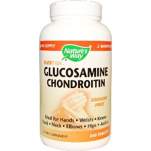 Nature's Way Glucosamine Chondroitin Sulfate with Stomach Guard is preferred by people concerned about high blood pressure because it is processed with sodium-free Glucosamine and Chondroitin which contains only 1% sodium per serving..