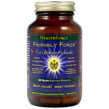 Immune boosting Friendly Force Ultimate Probiotic from Healthforce Nutritionals. Supports digestion & cleansing functions. Gluten Free and Vegan Friendly. Buy from Seacoast online Today!.