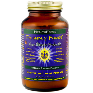 Immune boosting Friendly Force Ultimate Probiotic 80 grams (Healthforce Nutritionals). Supports digestion & cleansing functions. Buy online Today at Seacoast!.